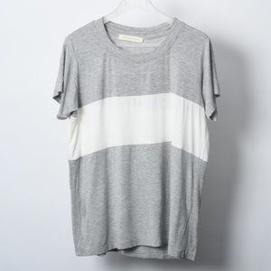A Fine Line Heather Grey and White Striped T-Shirt